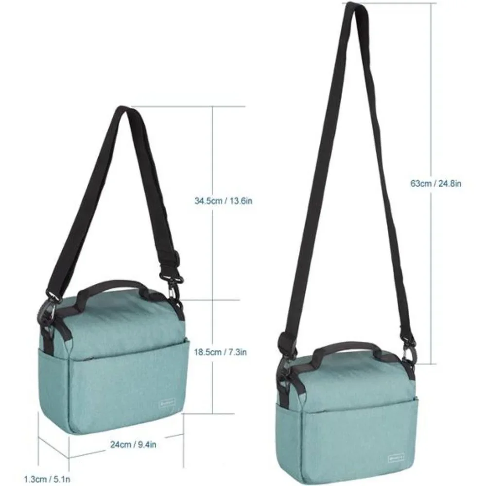Camera Bag, Compact Waterproof and Anti-Shock Theft Camera Crossbody Bag Case